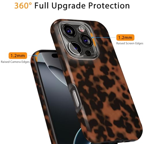 for iPhone 16 Pro Case Tortoise Shell Cute Design | [Military Grade Protection], 8FT Drop Resistant Shockproof Heavy Duty Phone Case Cover Women Men for iPhone 16 Pro 6.1” - size: iPhone 16 Pro