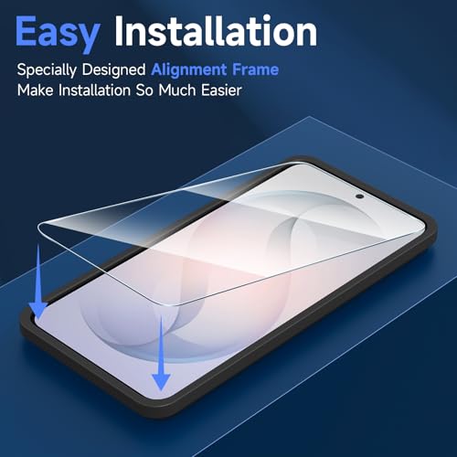 LYWHL 2-Pack Samsung Galaxy S26 Screen Protector, Tempered Glass for S26 with Alignment Frame, Sensitive Touch & Fingerprint Unlock, Anti-Scratch Case Friendly Bubble Free Easy Install HD Clear - size: Samsung Galaxy S26