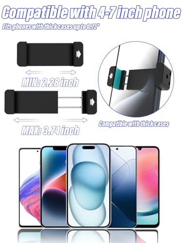 Suction Cup Car Phone Holder, Metal Phone Mount for Car Windshield