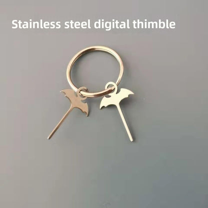 Bat Shaped SIM Eject Pin Keychain 2 Pack, Universal Stainless Steel SIM Card Removal Tool, Gothic Anti-Lost SIM Tray Opener for All Smartphones