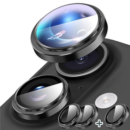 Suoman Camera Lens Protector for iPhone 16 /iPhone 16 Plus - color: Black*3