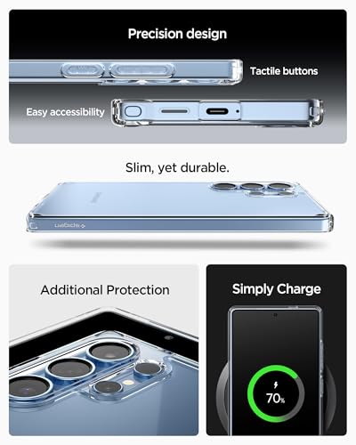 Spigen for Galaxy S25 Ultra Case, Ultra Hybrid [No Magnet Ring] [Anti-Yellowing] - Crystal Clear - color: Crystal Clear, size: Galaxy S25 Ultra