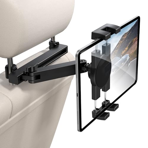 Tablet Holder for Car Headrest, ipad Car Holder Back Seat, Road Essentials - style: Car headrest holder