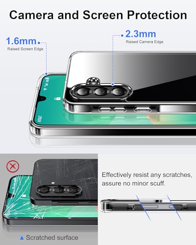 HOOMIL Case for Samsung Galaxy A26, Non-Yellowing, Drop Protection, Anti-Scratch Transparent Hard Back Phone Cover - Crystal Clear - color: Clear, size: A26 5G