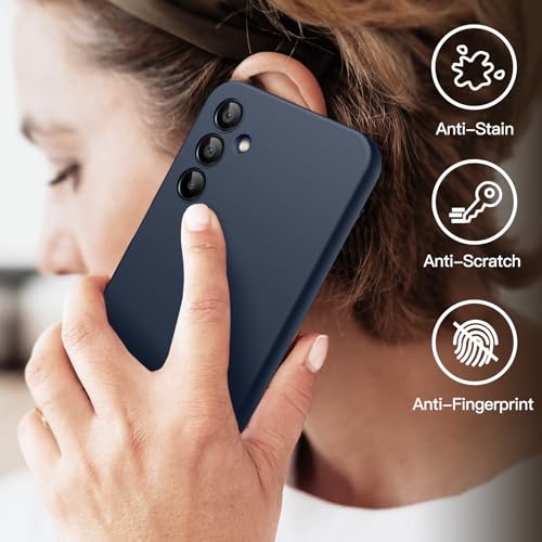 JETech Slim Case for Samsung Galaxy A15, Navy | Soft TPU Design, Matte Finish, Shockproof Protection - color: Navy, size: Galaxy A15