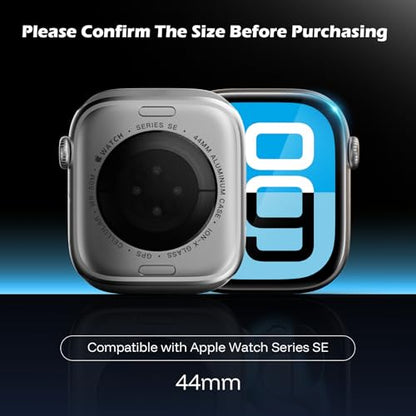 JULK [6-Pack] For Apple Watch Screen Protector 44mm Series SE3/SE2/SE/6/5/4 - size: Series SE-3/SE-2/SE/6/5/4 44mm