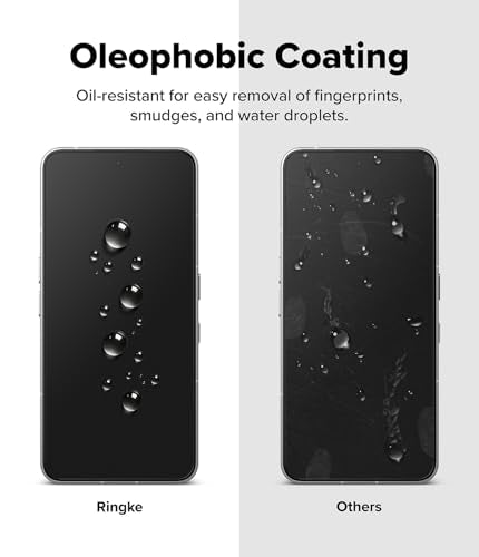 Ringke for Nothing Phone 3 Screen Protector [Easy Slide, 2 Pack] | Easy Installation with Alignment Tool, Case Friendly Premium 9H Hardness Tempered Glass