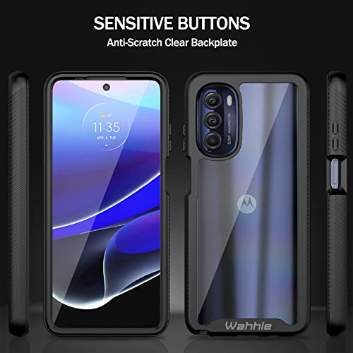 Compatible with Moto G Stylus 5G 2022 Case (Not Fit 2021 Version), Built in Screen Protector Full Body Shockproof Slim Fit Bumper Protective Phone Cover for G Stylus 5G 2022-Black/Clear - size: Moto G Stylus 5G (2022)