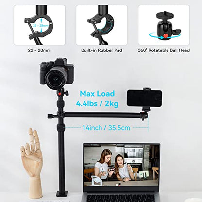 SMALLRIG Camera Desk Mount Table Stand, 13"-35.4" Adjustable Light Stand - style: Clamp 3992