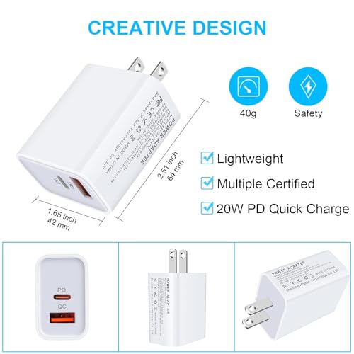 USB C Fast Charger for Samsung Galaxy A17 A16 5G A15 5G A14 5G A57 A56 A37 - color: White