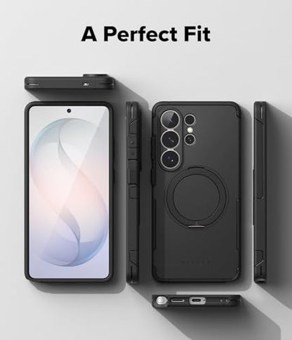 Ringke for Samsung Galaxy S26 Ultra Case [Alles Black] | Compatible with MagSafe, 360° Rotating Kickstand, Enhanced Camera Lens Protection, Powerful Magnet - color: Black, size: Galaxy S26 Ultra
