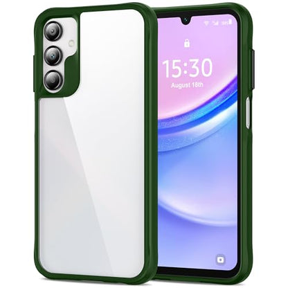 HOOMIL Case for Samsung Galaxy A15, Non-Yellowing, Drop Protection, Anti-Scratch Transparent Hard Back Phone Cover - Green - color: Green, size: A15 5G
