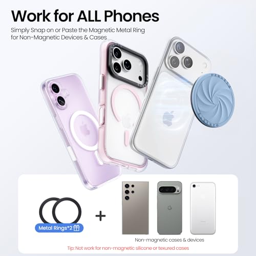 ORNARTO Vortuxe for MagSafe Phone Grip with Kickstand, Sky Whisper - color: Sky Whisper