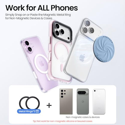 ORNARTO Vortuxe for MagSafe Phone Grip with Kickstand, Sky Whisper - color: Sky Whisper