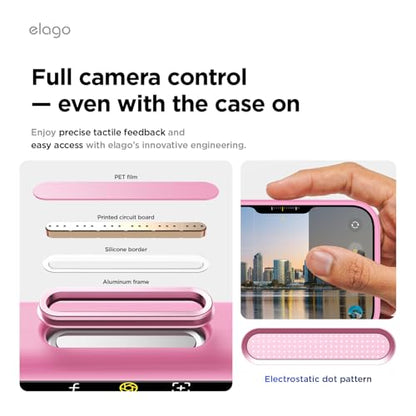 elago Premium Magnetic Silicone Case for iPhone 17 Hot Pink | Compatible with MagSafe, Liquid Silicone Material, Protection, Shockproof, Slim Phone (Hot Pink) - color: Hot Pink, size: iPhone 17