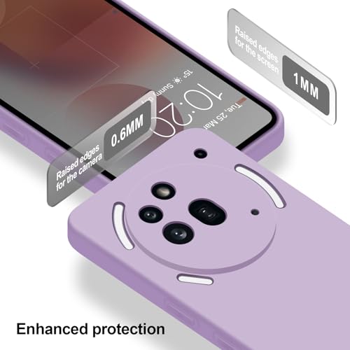 Silicone Case for Nothing Phone 3A Pro, Purple - color: Purple, size: Nothing Phone 3A Pro