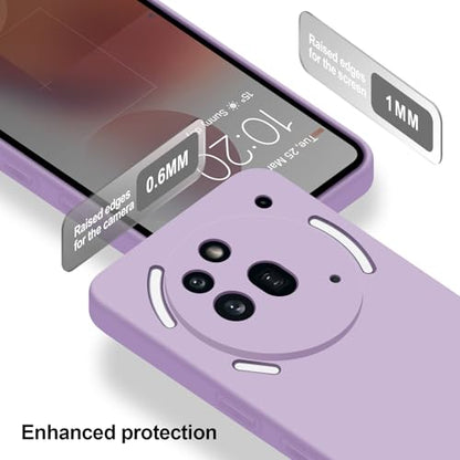 Silicone Case for Nothing Phone 3A Pro, Purple - color: Purple, size: Nothing Phone 3A Pro
