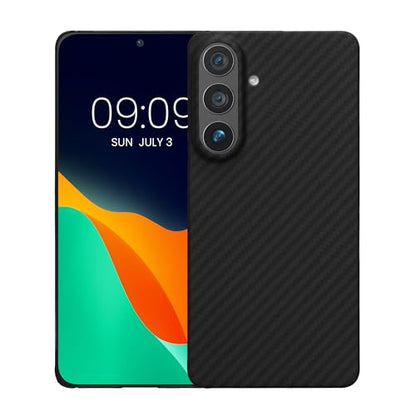 kalibri Aramid Fiber Case Compatible with Samsung Galaxy S26 Plus - Case Super Slim Strong Protective Phone Cover - Black Matte - size: Galaxy S26 Plus