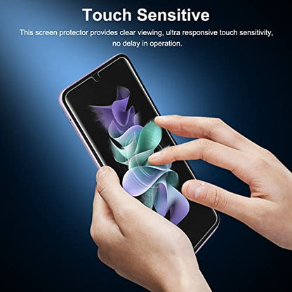 geekboy (2 Set Upgraded) Screen Protector for Samsung Galaxy Z Flip 3 5G