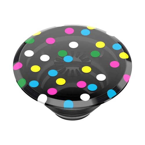 PopSockets Translucent Phone Grip with Expanding Kickstand, PopSockets for Phone, Translucent PopGrip - Black Disco - color: Black Disco