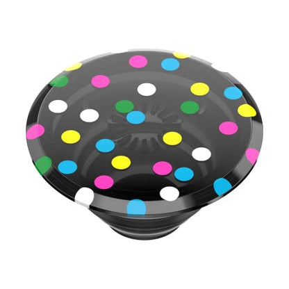 PopSockets Translucent Phone Grip with Expanding Kickstand, PopSockets for Phone, Translucent PopGrip - Black Disco - color: Black Disco