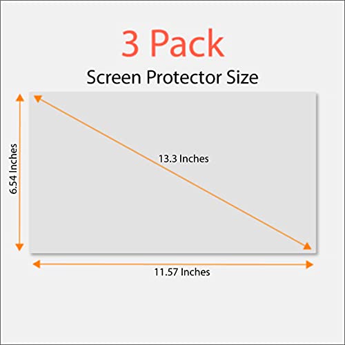 Anti-Glare and Anti Finger Print Screen Protector (3 Pack) for 13.3 Inches Laptop - color: 13.3" Screen Protector 16:9 Aspect Ratio