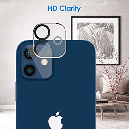 JETech Screen Protector for iPhone 12, with Camera Lens Protector, 2+2 Pack - size: iPhone 12