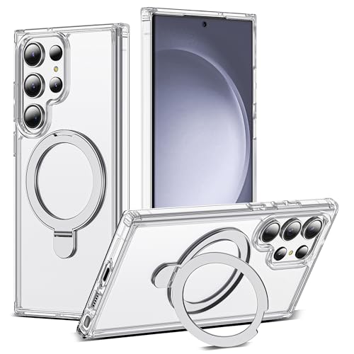 Clear Case for Samsung Galaxy S23 Ultra with Stand 6.8",Clear - color: Clear, size: Samsung Galaxy S23 Ultra