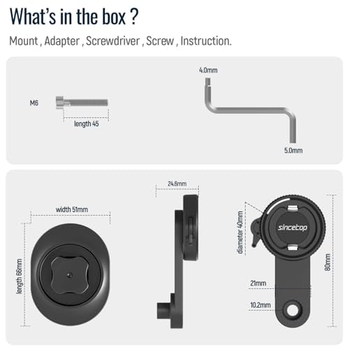 Bike Phone Mount,Mountain Bicycle Stem Cap Phone Holder,Fit All Stem Cap - color: 【1st Gen】Stem Cap Mount-Black