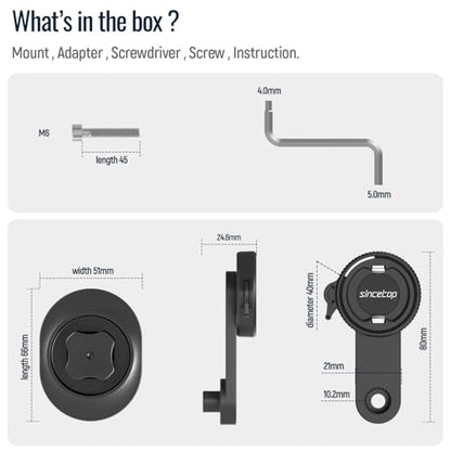 Bike Phone Mount,Mountain Bicycle Stem Cap Phone Holder,Fit All Stem Cap - color: 【1st Gen】Stem Cap Mount-Black