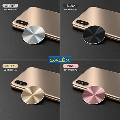 Cute Replacement Metal Plates Set 4 Pack for Magnetic Phone Holder. Kit of 4 Mix Round Discs Without Holes for Car Mount, Phone Case Back. Strong Circular 3M Adhesive Cell Phone Magnet Stickers. - color: MIX