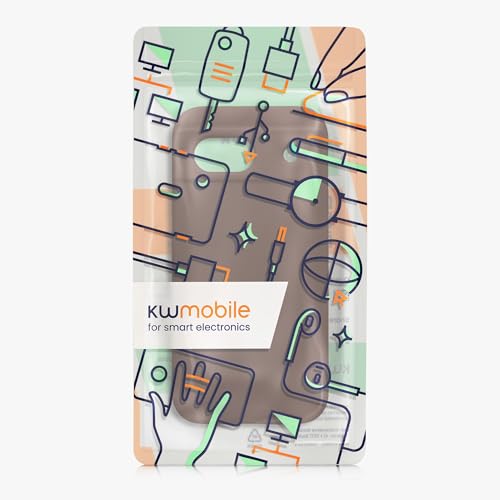 kwmobile Case Compatible with Google Pixel 8a Case - TPU Silicone Phone Cover with Soft Finish - Chocolate - color: Chocolate, size: Pixel 8a