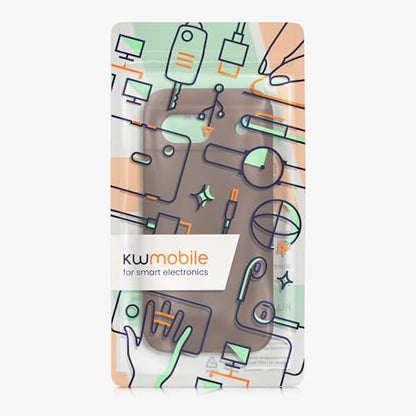 kwmobile Case Compatible with Google Pixel 8a Case - TPU Silicone Phone Cover with Soft Finish - Chocolate - color: Chocolate, size: Pixel 8a