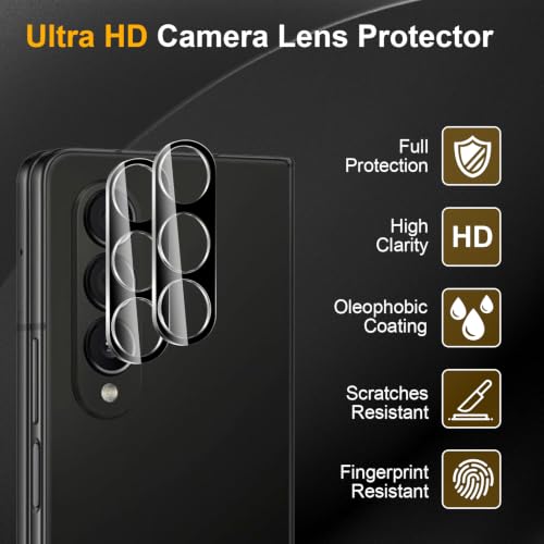 3 Pack Camera Lens Protector for Samsung Galaxy Z Fold 4 - size: Galaxy Z Fold 4