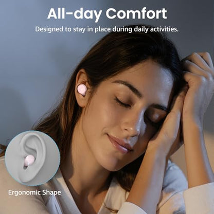 TOZO A1 Wireless Earbuds Bluetooth 5.3 Light Weight in Ear Headphones - color: Rose Gold