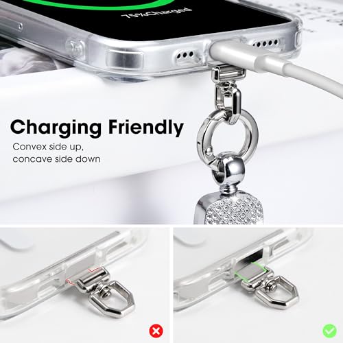 Elastic Phone Lanyard with Phone Tabs, Stretchy Braided Cellphone Wrist Strap and Keys Keychain - color: Thin Black-white