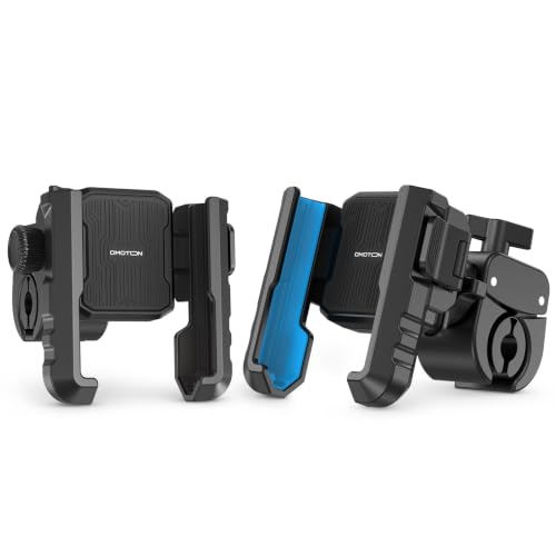 OMOTON BK01 Anti-Vibration Bike Phone Mount, Quick Lock for Riders 2 Packs - color: 5-Black & Blue