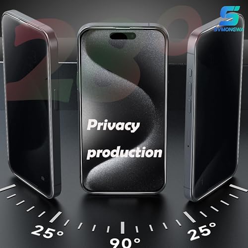 2 Pack iPhone 15 Pro Max 6.7'' Privacy Screen Protector