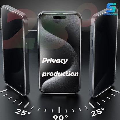 2 Pack iPhone 15 Pro Max 6.7'' Privacy Screen Protector