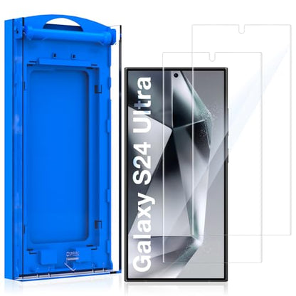 KUZOOM HD Clarity 9H+ Screen Protector for Samsung Galaxy S25 Ultra, 2 Pack - color: Galaxy S24 Ultra Transparent