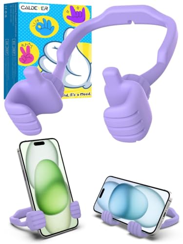 Christmas Stocking Stuffers for Teens Girls Adult Thumb Up Cell Phone Stand - color: Purple