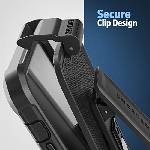 Encased Rebel Holster Designed for iPhone 14 Pro Max Case with Belt Clip - Ultra Protective Heavy Duty Phone Case (Blue) - color: Blue, size: iPhone 14 Pro Max
