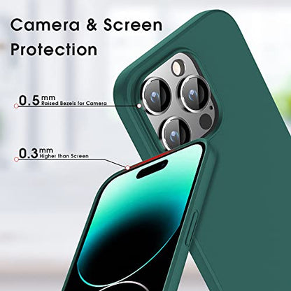 X-level Compatible iPhone 14 Pro max Case Slim Fit Ultra-Thin [Guardian Series] Soft TPU Matte Finish Coating Phone Cases Lightweight Anti-Scratch Back Cover Grip 6.7" (2022)-Green - color: Green, size: iPhone 14 Pro Max