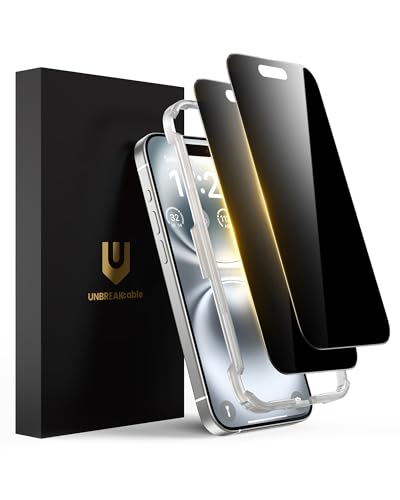 UNBREAKcable Privacy Screen Protector for iPhone 16 Plus, 2-Pack - size: iPhone 16 Plus