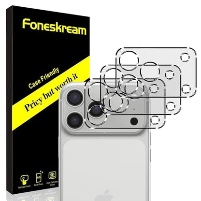 [3 Pack] Compatible with 6.9 inch iPhone 17 Pro Max Camera Lens Protector Tempered Glass,Does Not Affect Night Shots, HD Clear,[Case Friendly][Scratch-Resistant]