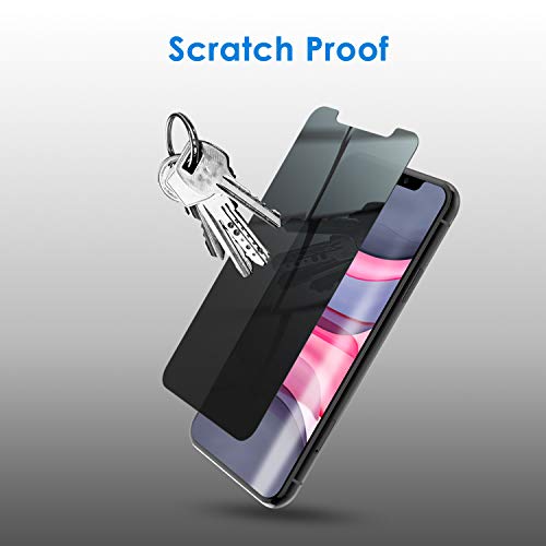 JETech Privacy Screen Protector for iPhone 11/XR, 2-Pack - size: iPhone 11/XR 6.1-Inch