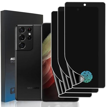 3 Pack TPU Privacy Screen Protector for Samsung Galaxy S21 Ultra 6.8" - size: Samsung Galaxy S21 Ultra
