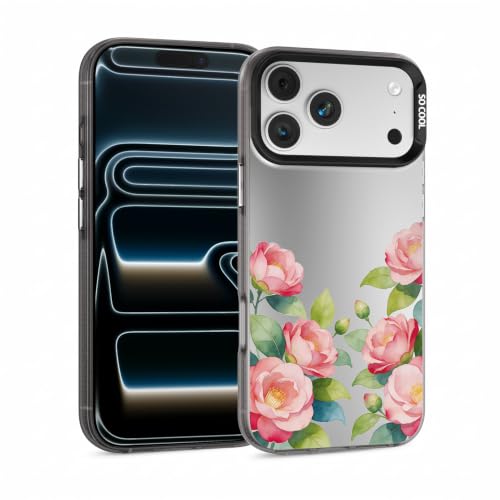 for iPhone 17 Pro Case, TPU, Drop Protection, Camellia | Matte Silver Back, Shockproof, Fade-resistant, Anti-yellow, Lens Protection, Precise Cutout, Slim grip, Watercolor Camellia - color: Camellia, size: iPhone 17 Pro