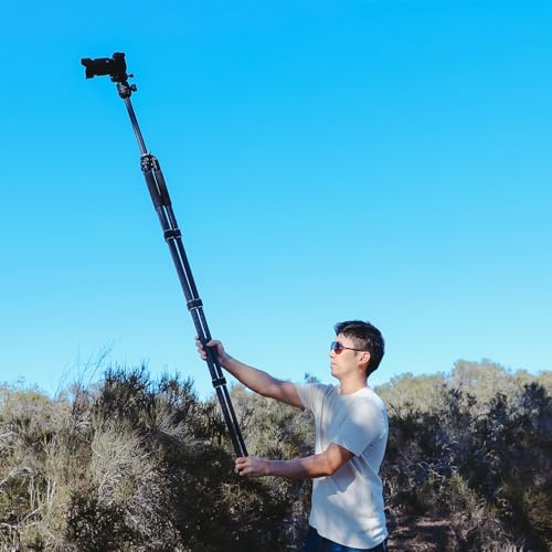 Heavy Duty Lightweight Tripods by foldio foldable studio, Portable Cell Phone & Camera Tripods with Phone Holder, for iPhone, Android, Tripod for Photo Video Shooting (Heavy Duty Tripod - Carbon) - style: Heavy Duty Tripod - HD Carbon