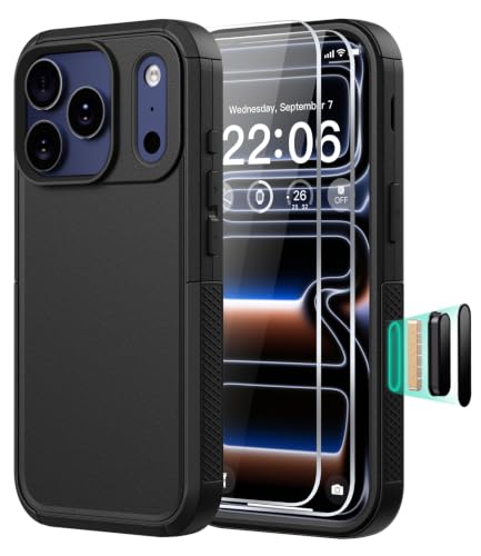 Diverbox Magnetic for iPhone 17 Pro Max Case-(Compatible with MagSafe) Heavy Duty Protection Phone Case with Camera Control Button with Screen Protector Shockproof Drop-Proof 6.9 inch (Black) - color: Black, size: iPhone 17 Pro Max